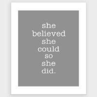 modern inspirational quote for the strong woman- simple art print ...