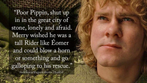 About Merry missing Pippin, The Return of the King, Book V, The Ride ...