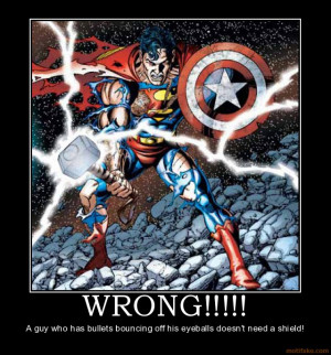 wrong superman captain america thor dc comics marvel comic book