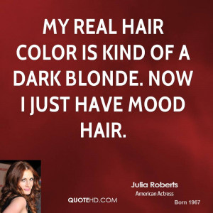 ... real hair color is kind of a dark blonde. Now I just have mood hair