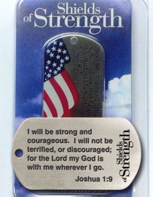 psalm 91 1 2 inspirational american flag dog tag necklace