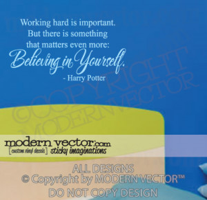 Details about HARRY POTTER Vinyl Wall Quote Decal BELIEVING IN YOU