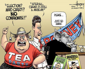 Political Cartoon is by David Horsey in the Los Angeles Times.