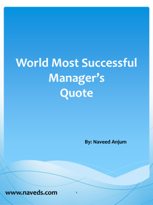 World Most Successful Manager Quote