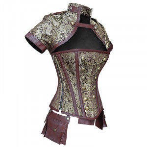 Brown Steampunk Corset