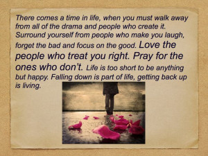 Walk away from drama...