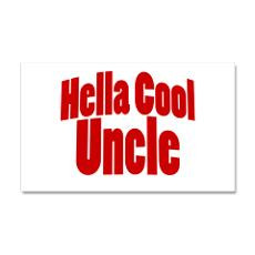 Hella Cool Uncle 38.5 x 24.5 Wall Peel