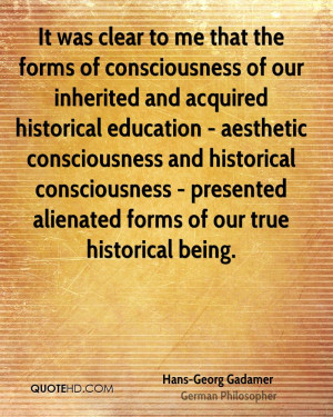 ... - presented alienated forms of our true historical being