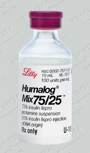 25 insulin lispro and 75 insulin lispro protamine suspension humalog