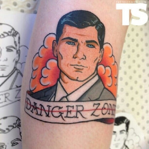 Amazing! Sterling Archer tattoo by Zane Donnellan.: This Man, Archer ...