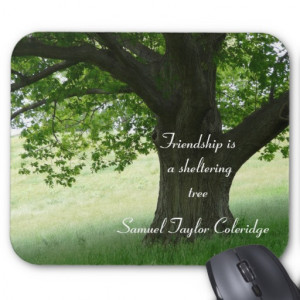 Sheltering Tree-with Quote Mouse Pad