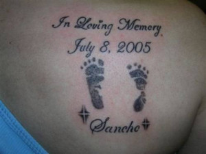 Miscarriage memorial tattoo