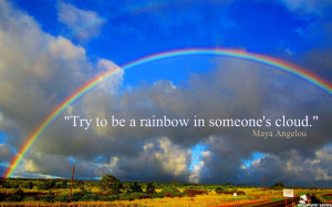Home » Quotes » Inspirational - Rainbow Quotes Wallpaper
