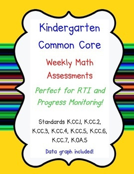 ... Math Common Core Progress Monitoring RTI Assessments K.CC & K.OA
