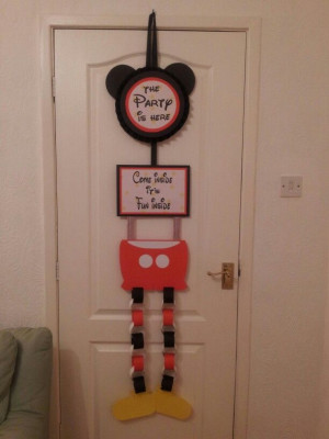Mickey mouse door hanging