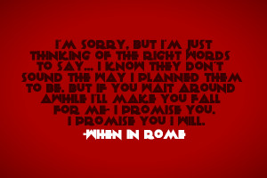 When Rome Quote Lace