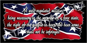 Rebel Flag 2nd Amendment Vinyl Decal Sticker confederate southern ...