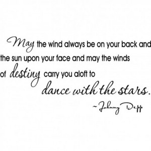 ... winds of destiny carry you aloft to dance with the stars.