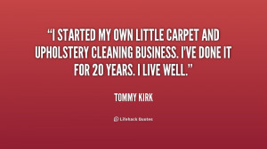started my own little carpet and upholstery cleaning business. I've ...