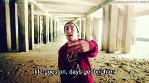 Rapper, mac miller, quotes, sayings, life goes on, positive