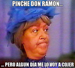 Pinche Don Ramón, pero algún día me lo voy a coger