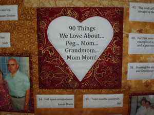 90 Things We Love About Peg…Mom…Grandmom…Mom Mom! | Helle-May