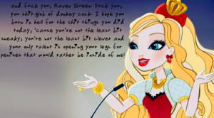 Incorrect Ever After High Quotes