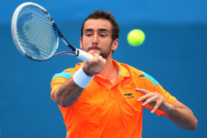 Marin Cilic Marin Cilic of Croatia plays a forehand in his second