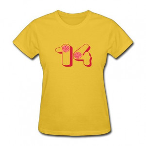 RZF Women's Volleyball Number 14 T-Shirt