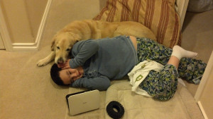 My younger brother has Fragile X and Autism. Our dog Jack is his best ...