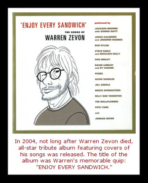 Warren Zevon’s sardonic views on life and death are apparent in many ...