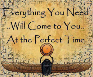 Inspirational Quotes the perfect time