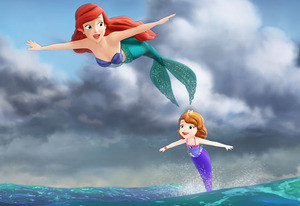 first look sofia the first meets ariel the little mermaid