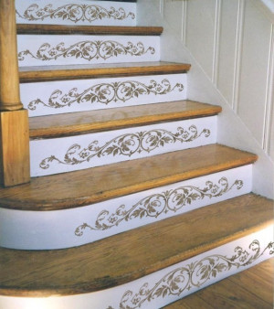 Reusable Stencil Westbury Stair Riser - Classical decor - DIY home ...