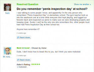 Do you remember “penis inspection day” at school?