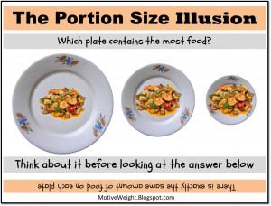 This demonstrates why eating from a smaller plate tricks your brain ...