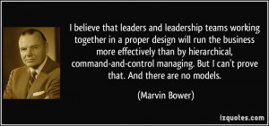 believe that leaders and leadership teams working together in a ...