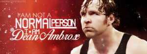 Cover Quotes] Dean Ambrose Quotes by KimLena