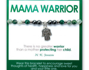 Warrior Pregnancy Bracelet, He aling Gemstones, Inspirational Quote ...