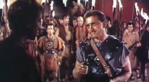 Kirk Douglas as Spartacus in Spartacus (1960)