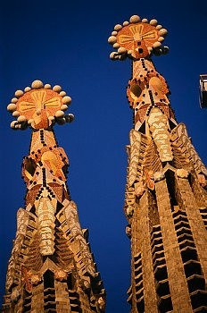 La Sagrada Familia. Antonio Gaudi. Barcelona, Spain. Building still ...