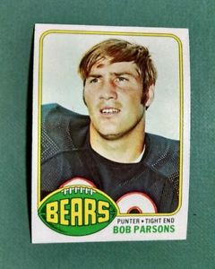 1976 Topps football 306 Bob Parsons Chicago Bears