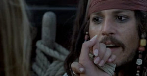 Jack Sparrow Confused Face Then jack cuts to the point.