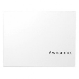 Awesome Quote Template Blank in Black and White Notepads