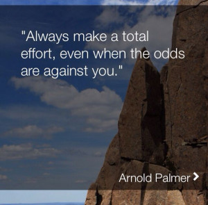 When the odds are against you..