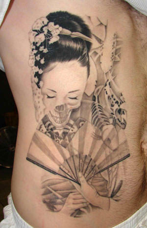 tattoo-ideas-for-women-japanese skeleton