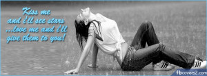 Kiss Me Quotes Facebook Cover