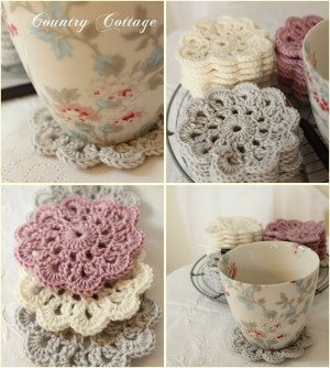 Drink Coasters- when I eventually work out how to crochet properly for ...