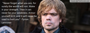 Game Of Thrones - Tyrion Lannister Profile Facebook Covers