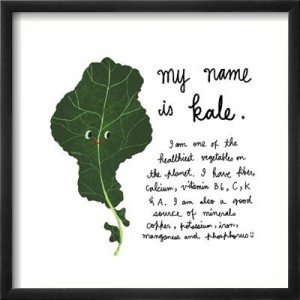 Mr Kale Vegetable Art Print
